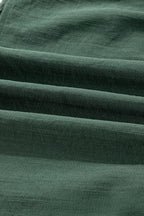 Canton Contrast Ricrac Trim Button V Neck Knotted Bracelet Sleeve Shift Dress