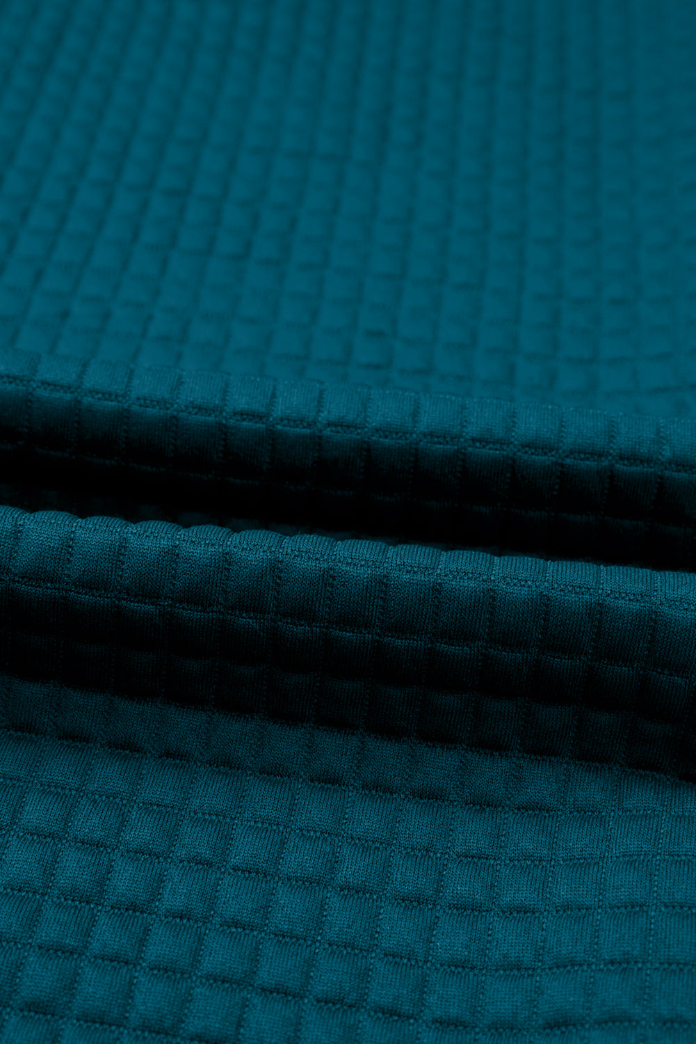 Skobeloff Waffled Textured Raw Edge Patchwork 2pcs Loose Pant Set