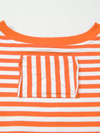 Striped Long Sleeve Casual Sweatshirt