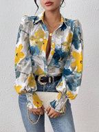 Floral Print Long Sleeve Shirt