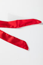 Festive Beige Nutcracker Print Silky 2-Piece Pajama Set with Contrast Trim and Tied Bow