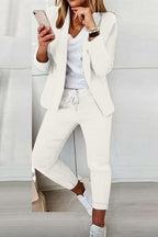 Elegant Women's Fashionable Trouser Suit Set - Comfortable & Versatile for All Occasions