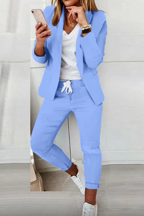 Elegant Women's Fashionable Trouser Suit Set - Comfortable & Versatile for All Occasions