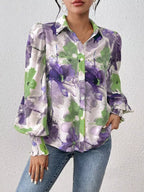 Floral Print Long Sleeve Shirt