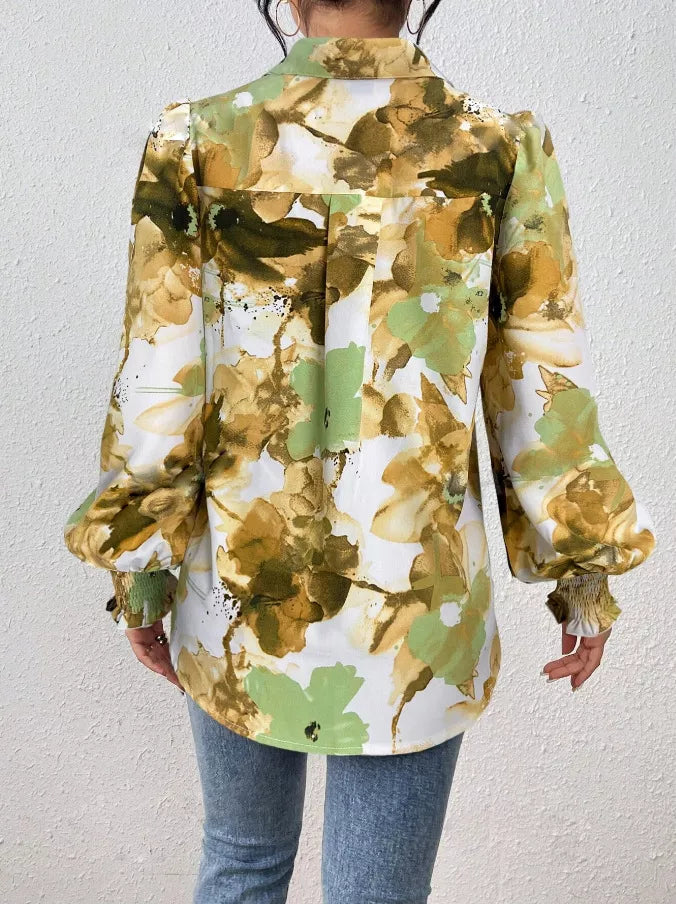 Floral Print Long Sleeve Shirt