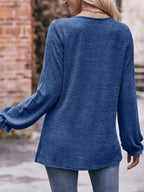 Ruffle Cuff Long Sleeve T-Shirt