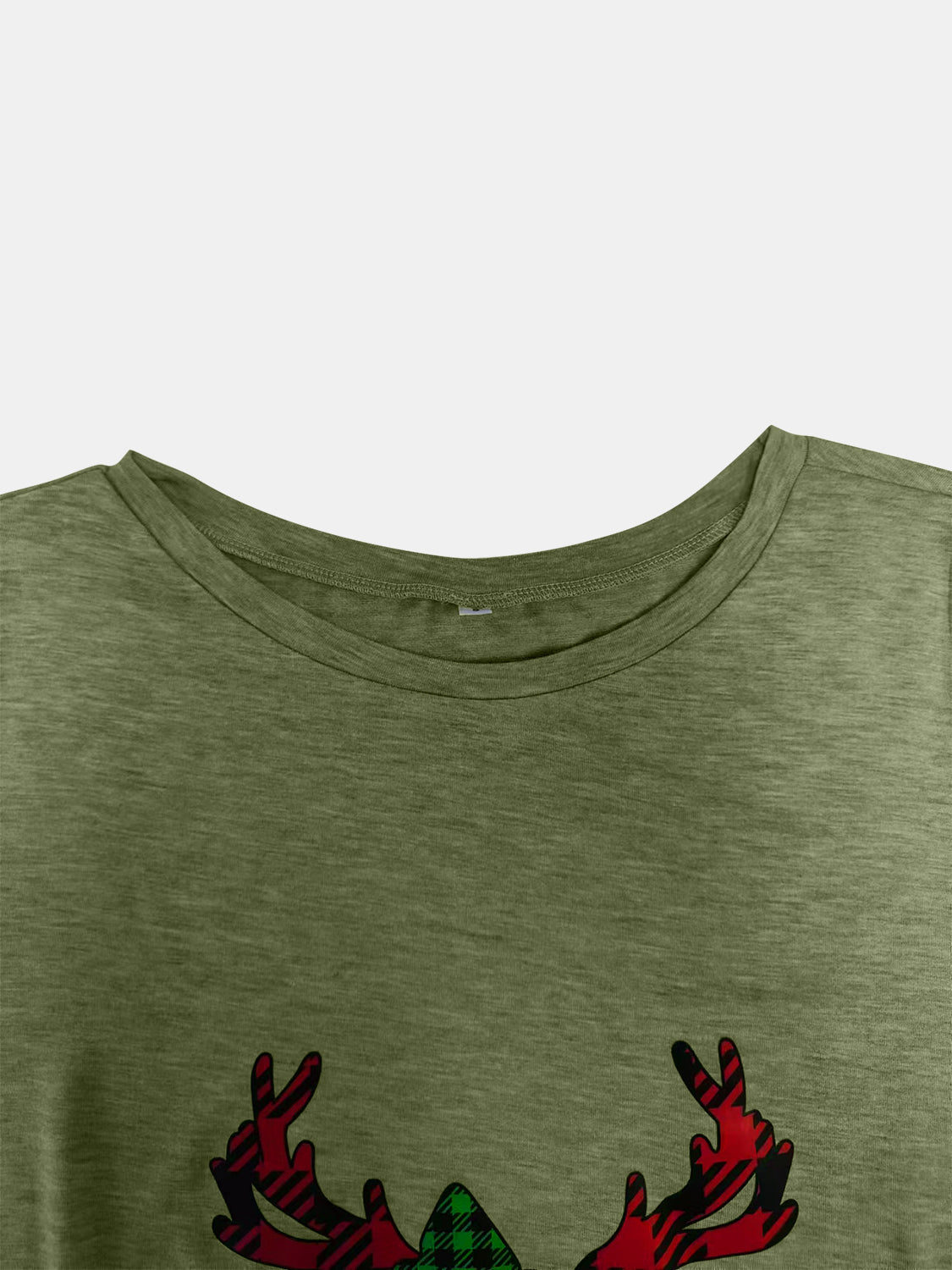 Blue Zone Planet |  Full Size Reindeer Round Neck Long Sleeve T-Shirt