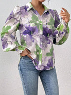 Floral Print Long Sleeve Shirt
