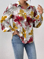 Floral Print Long Sleeve Shirt