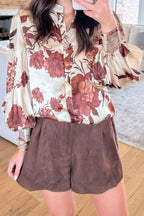 Floral Print Long Sleeve Shirt