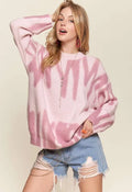 ADORA Drop Shoulder Graffiti Sweater