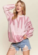 ADORA Drop Shoulder Graffiti Sweater