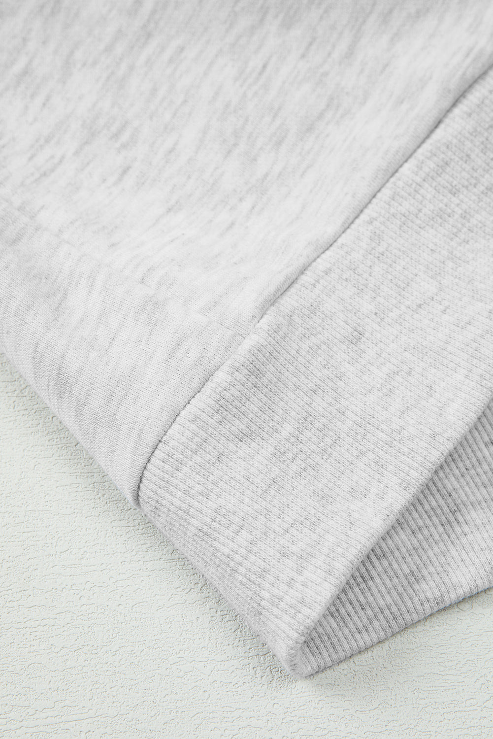 Light Grey Girly Bow Embroidered Detail Puff Sleeve Pullover 2pcs Short Set