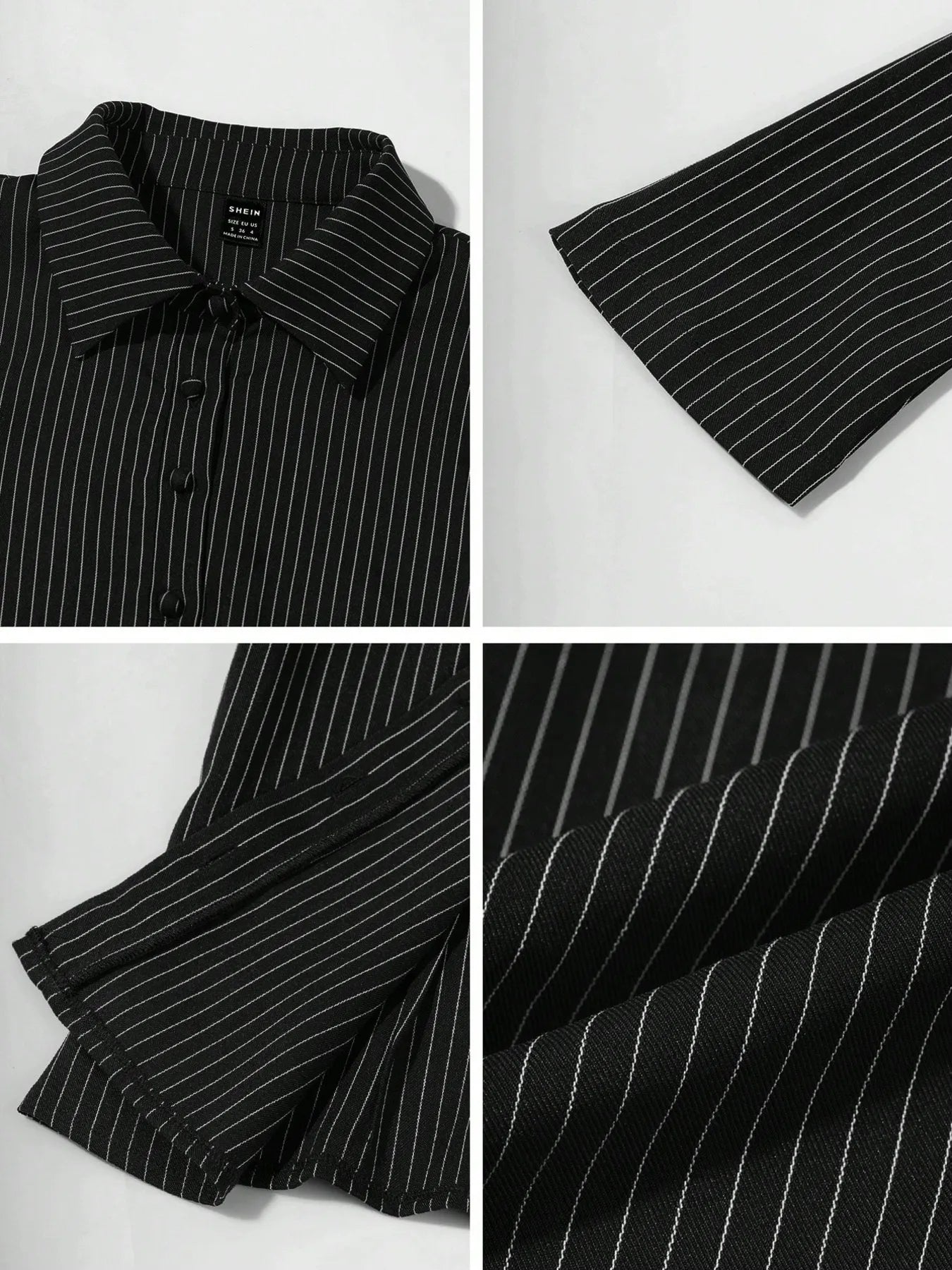 Kim's Striped Button Up Long Sleeve Shirt