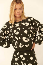 Blue Zone Planet |  A Wild Nature Print Pullover Sweater