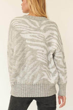 Blue Zone Planet |  A Zebra Print Pullover Sweater