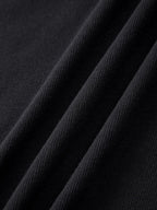 Women's Drop Shoulder Drawstring Hooded Dress - Casual Ribbed Long Sleeve Leisurewear