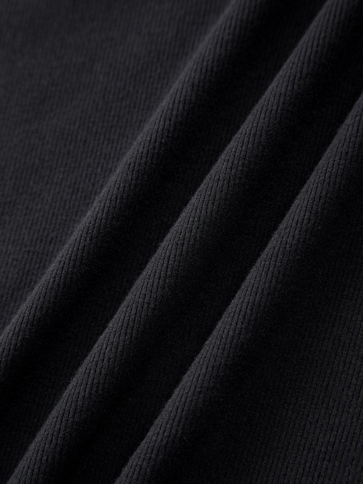 Women's Drop Shoulder Drawstring Hooded Dress - Casual Ribbed Long Sleeve Leisurewear