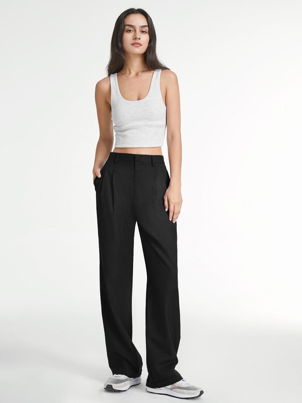 Airstream Women's Straight Leg Dress Pants - Comfortable & Versatile Business Casual Trousers