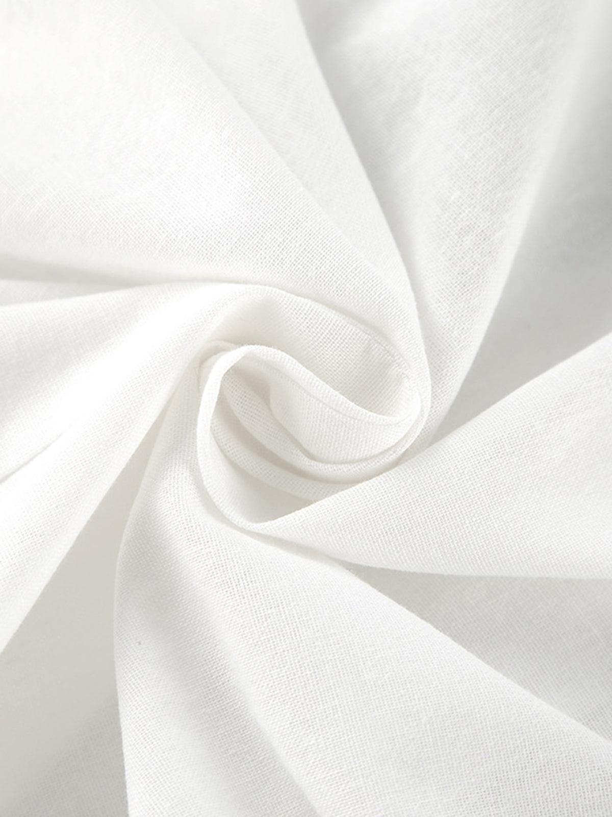 Paros Cotton Linen Blend Cover Up Two Piece Shorts Set for Leisure and Vacation