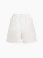 Women's Cotton & Linen Cowgirl Melody Two-Piece Shorts Set - Casual Ruffle Design