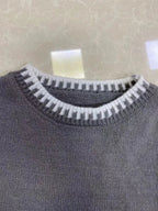 Blue Zone Planet |  Loose Crew Neck Sweater Two Piece Set