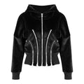 Dream Architect Gold Velvet Hooded Sweater
