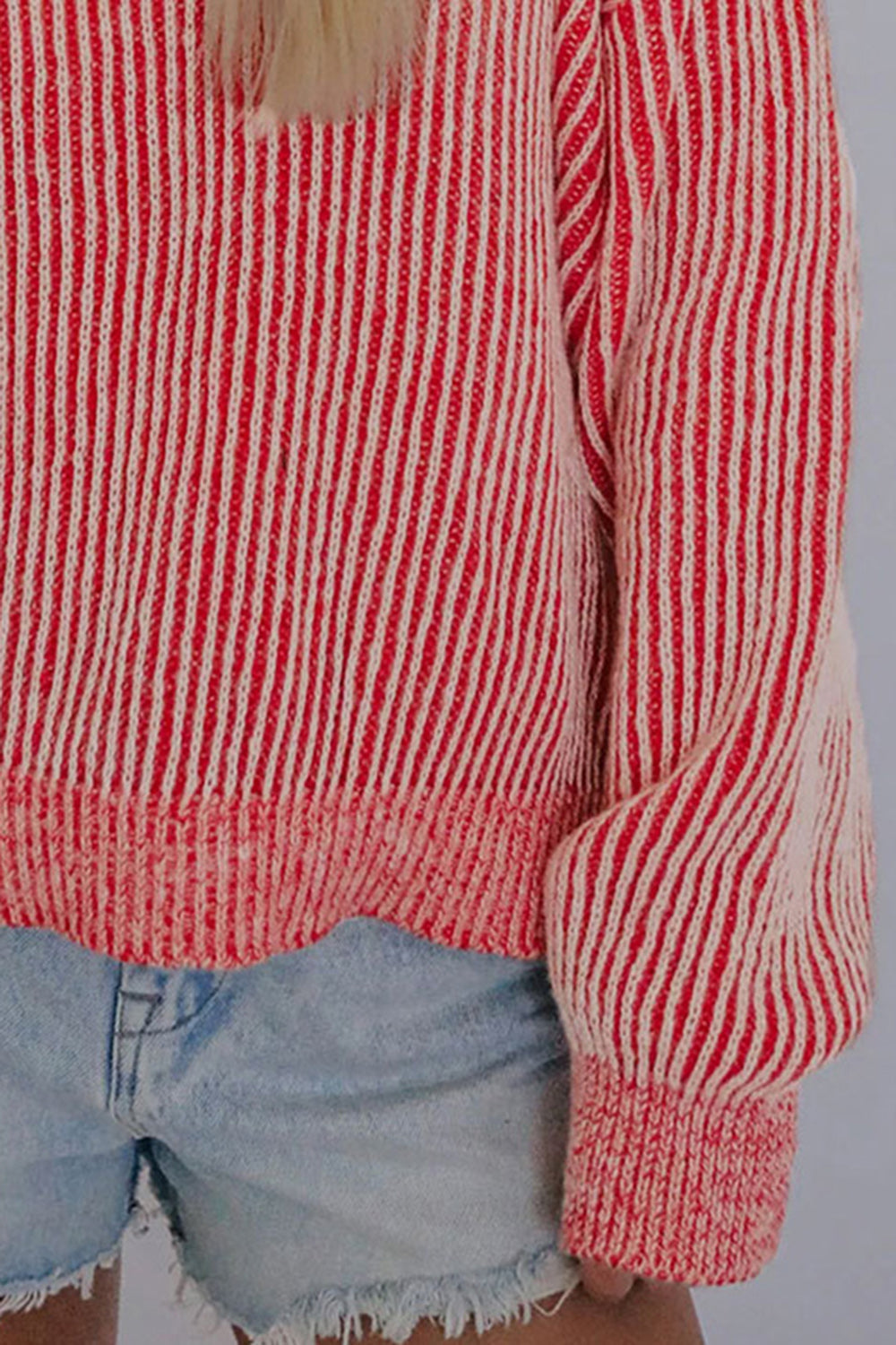 Blue Zone Planet |  Dropped Shoulder Round Neck Sweater