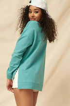 Blue Zone Planet |  Know your power Mineral Washed French Terry Sweater