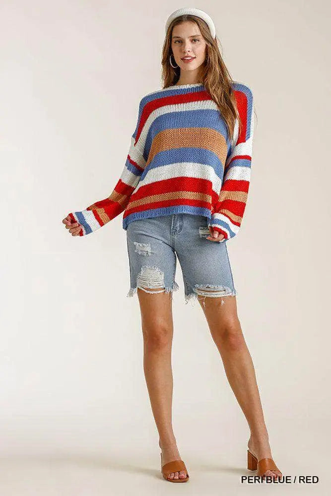 Blue Zone Planet |  Multicolored Striped Sweater