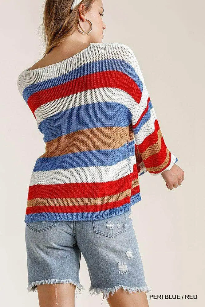 Blue Zone Planet |  Multicolored Striped Sweater