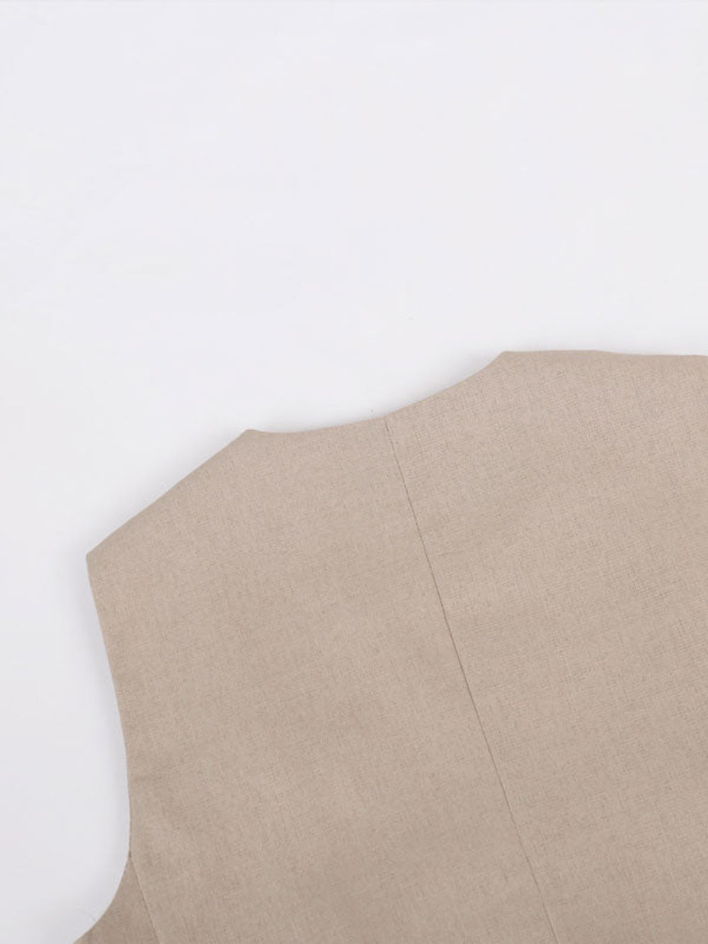 Women's Elegant V-Neck Pleated Cotton and Linen Wide-Leg Pants Suit - Sleeveless, Breathable, Casual Chic Set