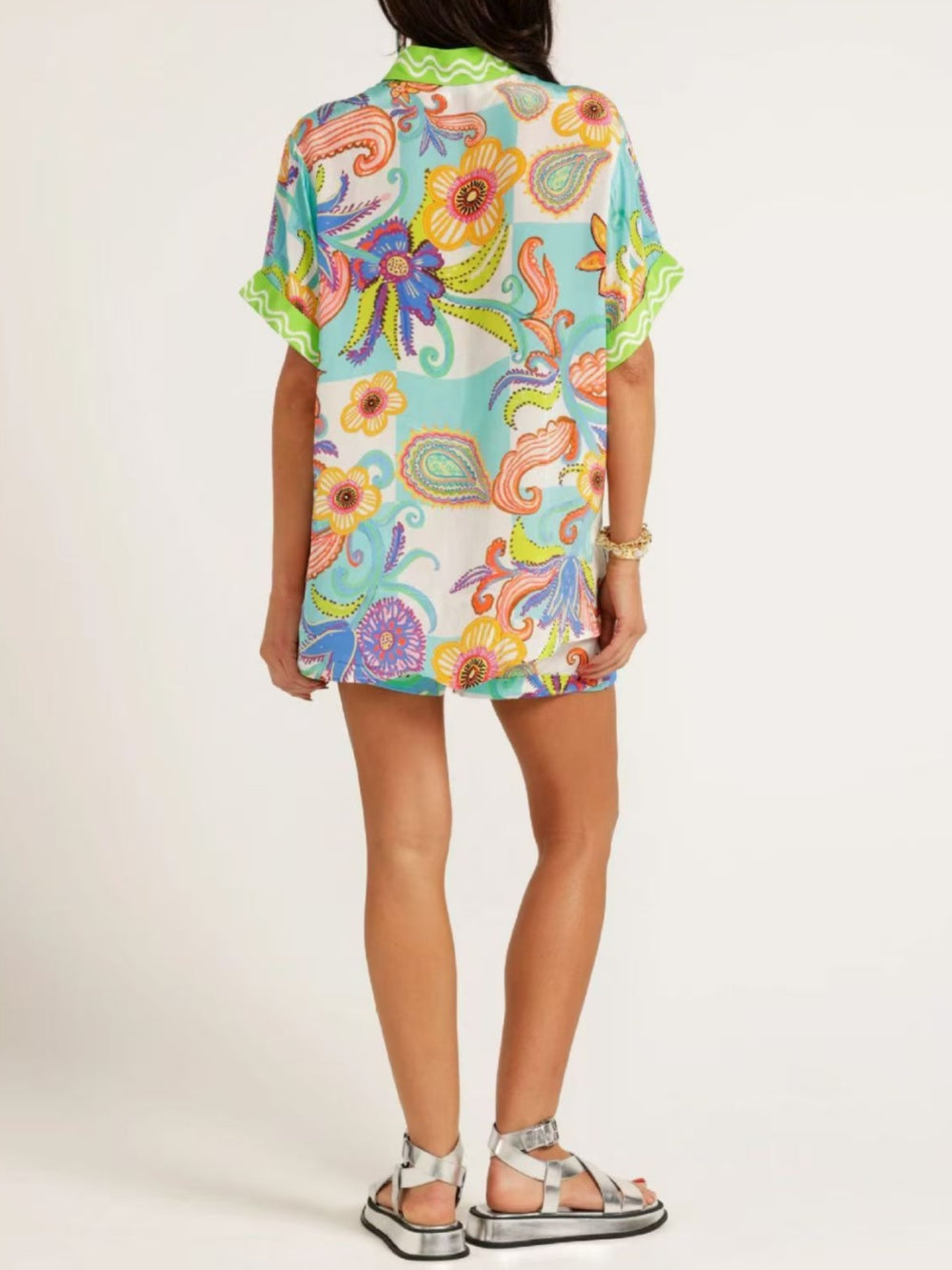 Chic Linen Casual Shirt and Shorts Set - Comfortable & Stylish