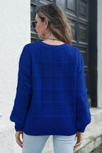 Round Neck Long Sleeve Sweater