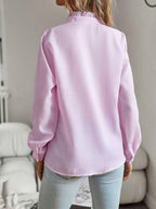 Laura's Ruffle Trim Long Sleeve Shirt