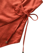 Women's Linen Sleeveless V-Neck Top and Loose Shorts Set - Comfortable & Stylish Loungewear