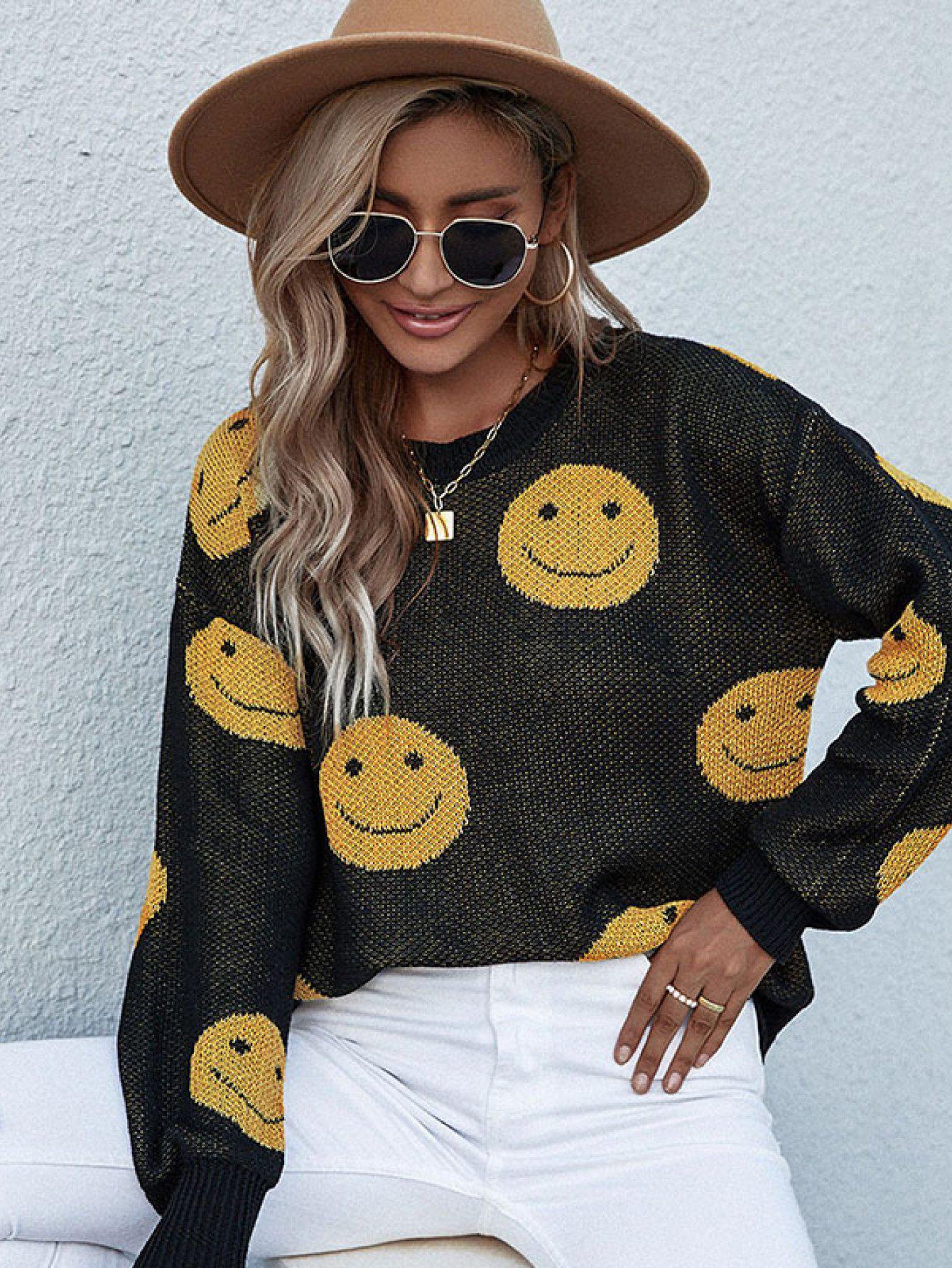 Blue Zone Planet |  Smiley Face Sweater