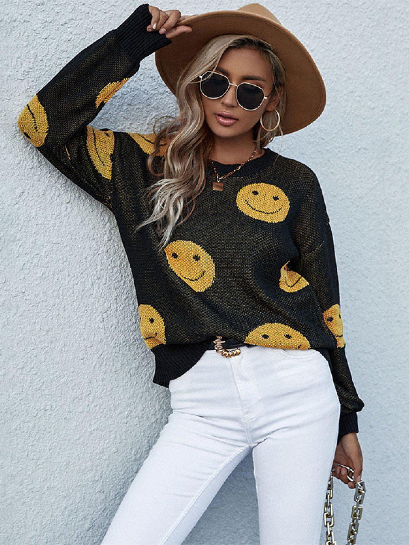 Blue Zone Planet |  Smiley Face Sweater