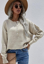 Women's Single Breasted Pullover Sweater