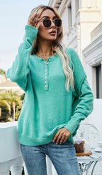 Women's Single Breasted Pullover Sweater