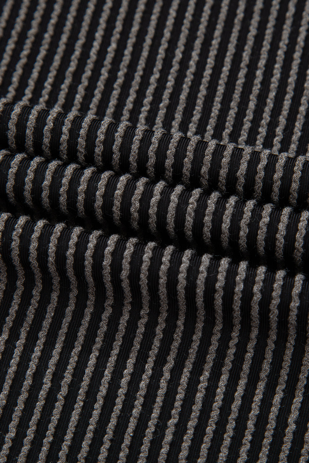 Carbon Grey Leopard Patchwork Edge Twisted Rib T Shirt and Cropped Pants Set