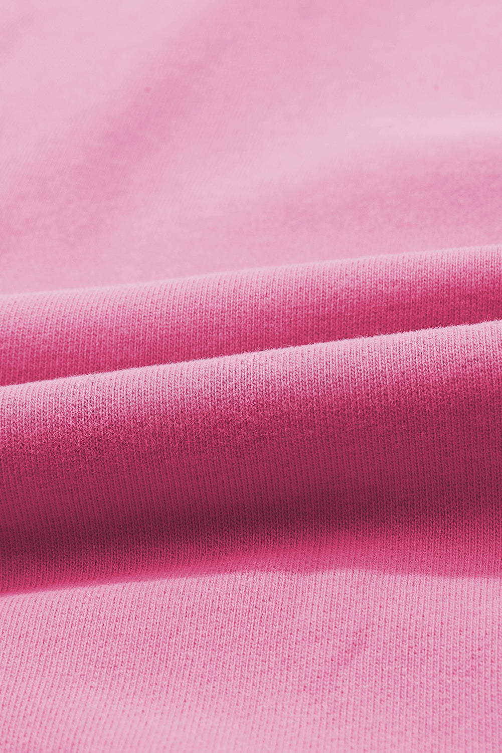 Pink Batwing Sleeve Pocketed Henley Hoodie