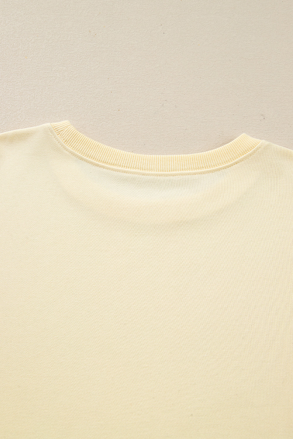 Beige Double Tiered Ruffle Hem Long Sleeve Loose Mini Dress