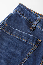 Bluing Mimimalist Patch Pocket Womens Shift Jeans