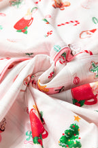 White Christmas Spirits Pajama Set - 2 Piece Shirt & Shorts Sleepwear