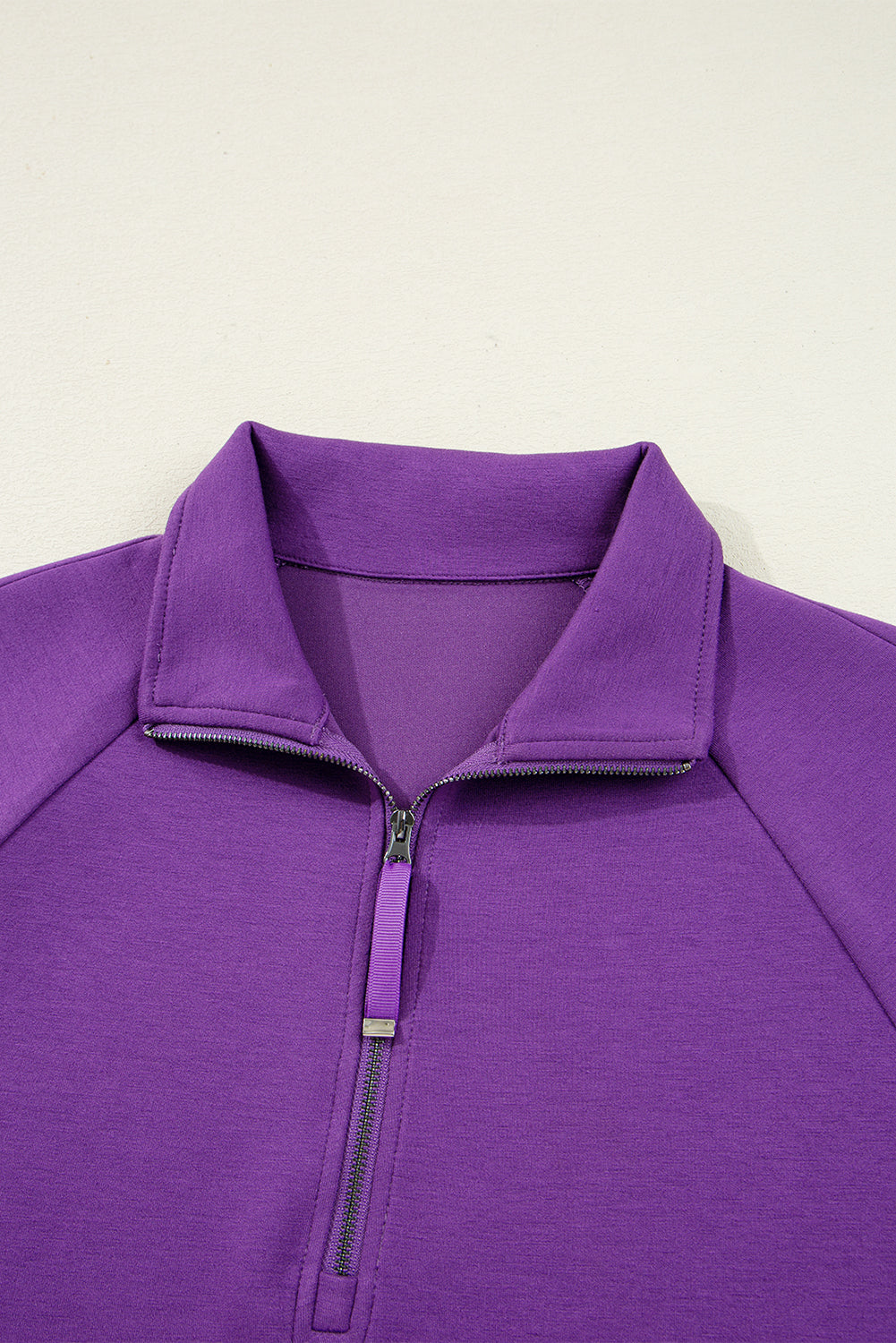 Wisteria Half Zip Sporty Pullover Mini Skirt 2pcs Outfit