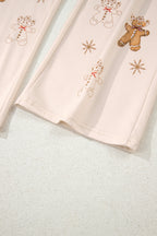 Jet Stream Gingerbread Bakery Christmas Print 2pcs Lounge Set