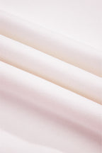 Strawberry Pink Color Block Pullover and Lace-up Elastic Waist Shorts Set