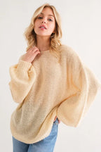 And The Why Sequined Light Weight Pullover Sweater