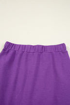 Wisteria Half Zip Sporty Pullover Mini Skirt 2pcs Outfit